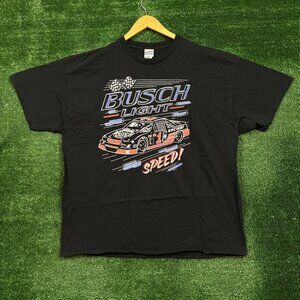 Busch Light Racing Neon Sign T-shirt size xxl